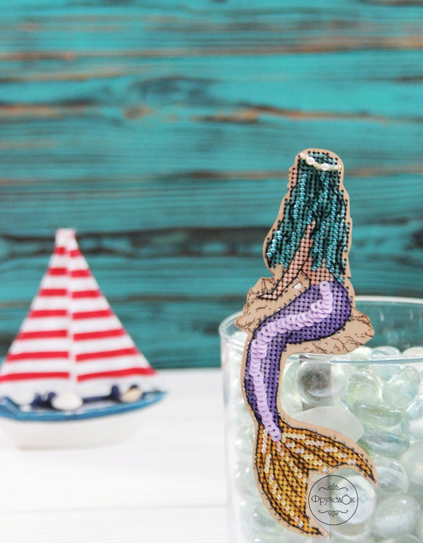 DIY Cross stitch kit on wood