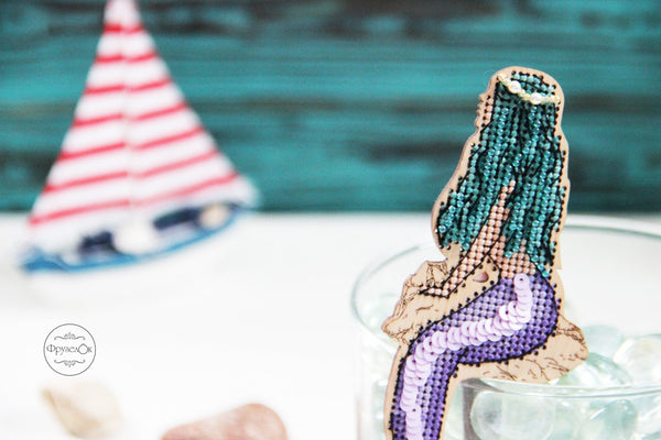 DIY Cross stitch kit on wood