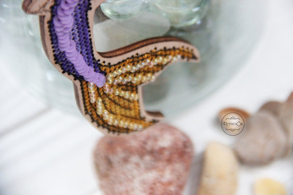 DIY Cross stitch kit on wood