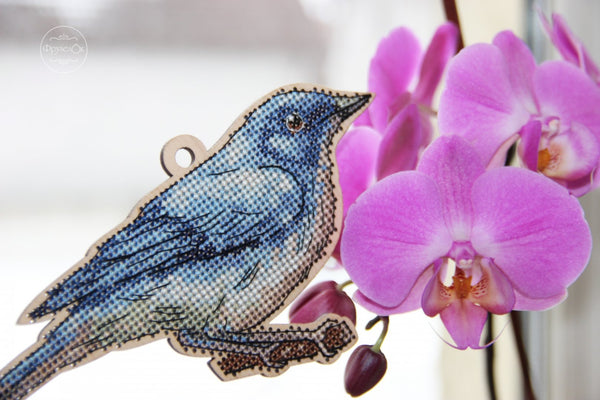 DIY Cross stitch kit on wood