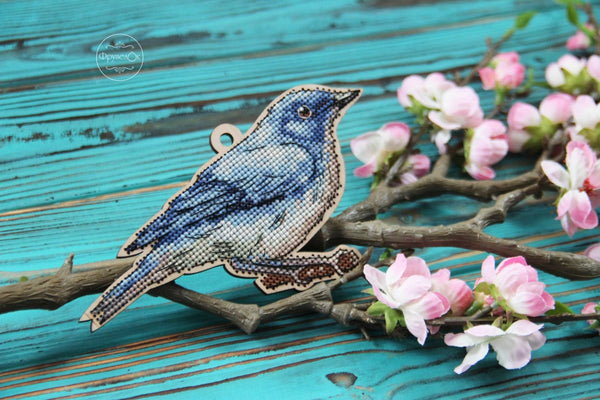 DIY Cross stitch kit on wood