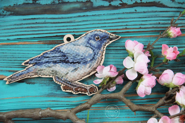 DIY Cross stitch kit on wood