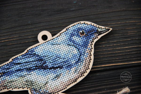 DIY Cross stitch kit on wood