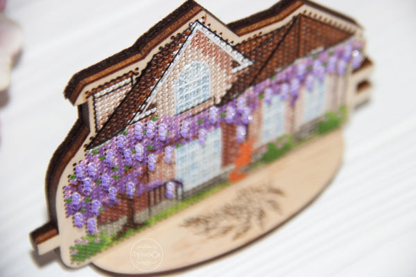 DIY Cross stitch kit on wood