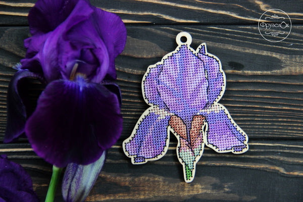 DIY Cross stitch kit on wood