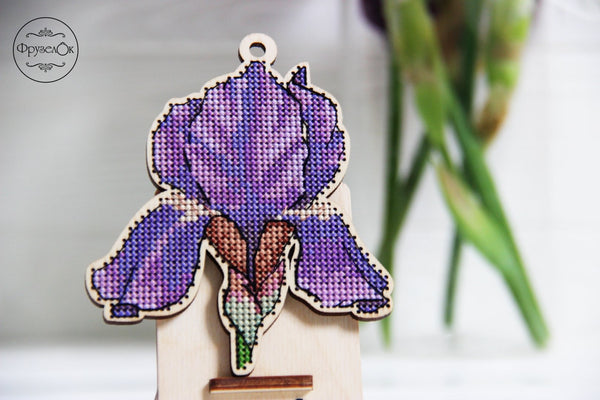 DIY Cross stitch kit on wood