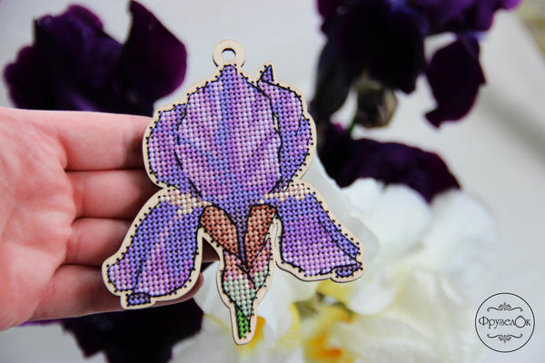 DIY Cross stitch kit on wood