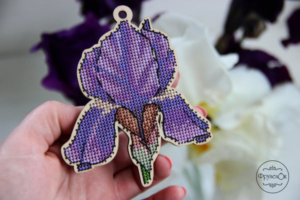 DIY Cross stitch kit on wood