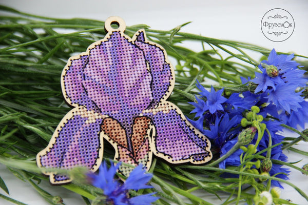 DIY Cross stitch kit on wood