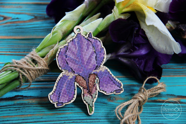 DIY Cross stitch kit on wood