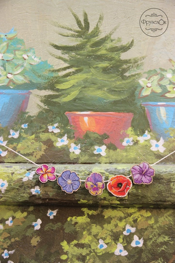 DIY Cross stitch kit on wood