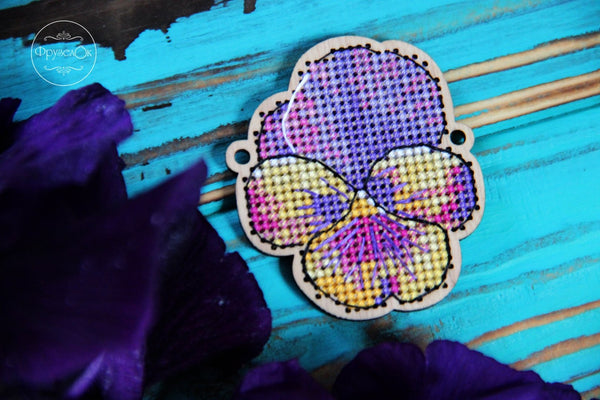 DIY Cross stitch kit on wood