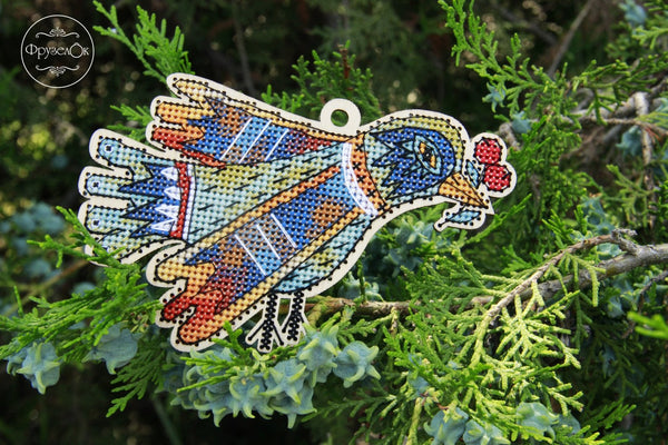 DIY Cross stitch kit on wood