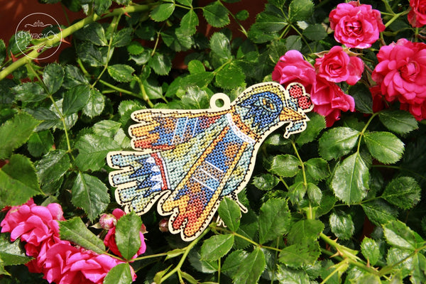 DIY Cross stitch kit on wood