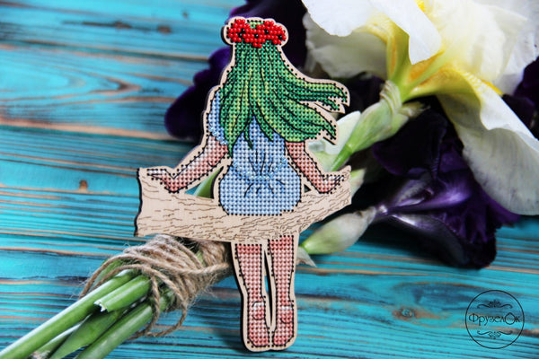 DIY Cross stitch kit on wood