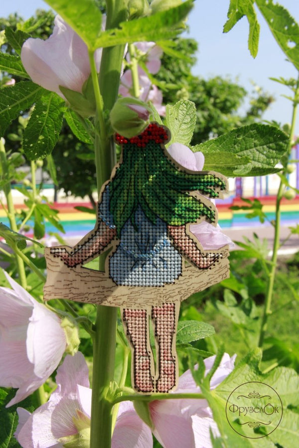 DIY Cross stitch kit on wood