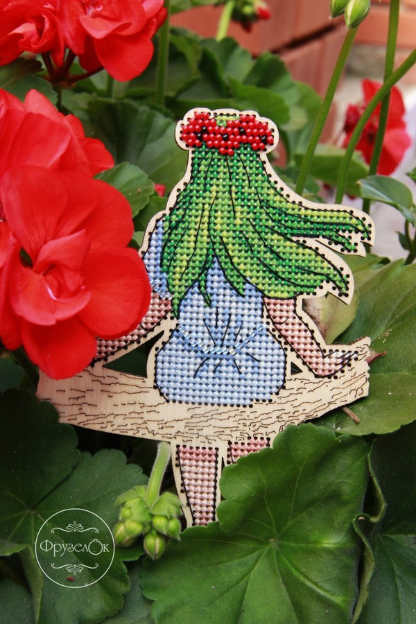 DIY Cross stitch kit on wood