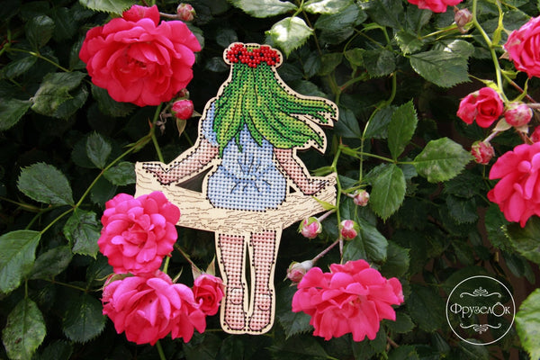 DIY Cross stitch kit on wood