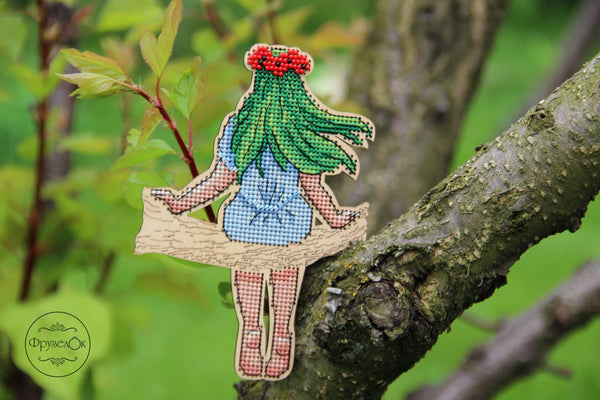 DIY Cross stitch kit on wood