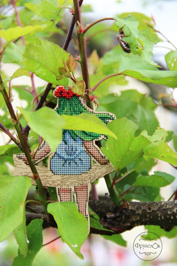 DIY Cross stitch kit on wood