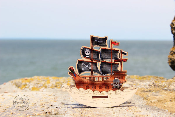 DIY Cross stitch kit on wood