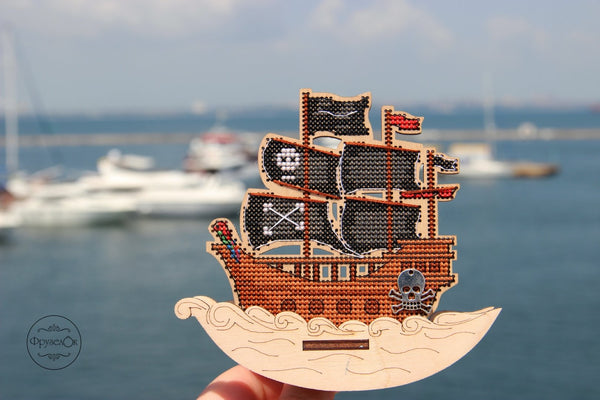 DIY Cross stitch kit on wood