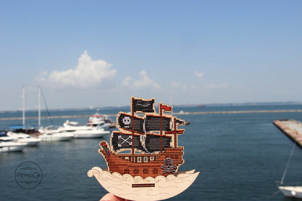 DIY Cross stitch kit on wood