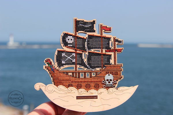 DIY Cross stitch kit on wood