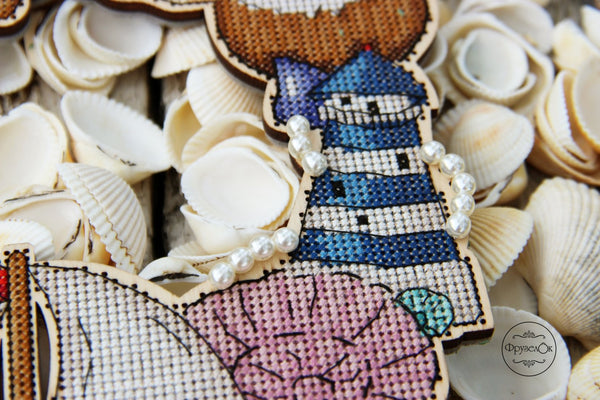 DIY Cross stitch kit on wood