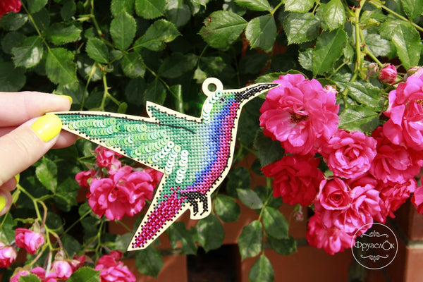 DIY Cross stitch kit on wood