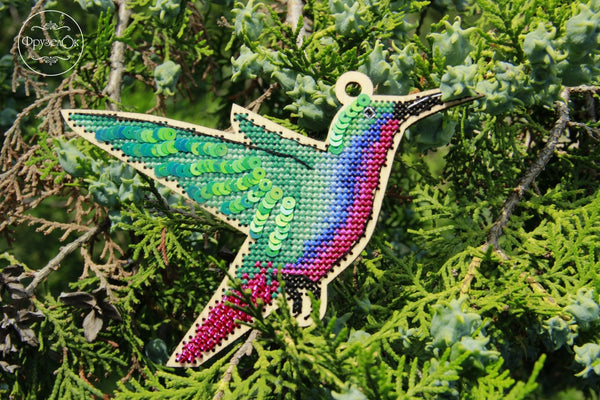 DIY Cross stitch kit on wood