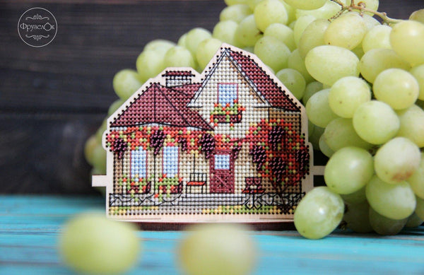 DIY Cross stitch kit on wood