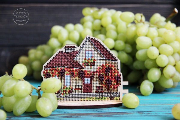 DIY Cross stitch kit on wood