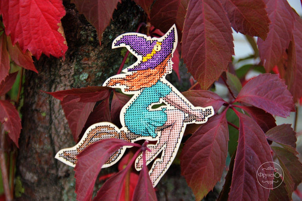 DIY Cross stitch kit on wood