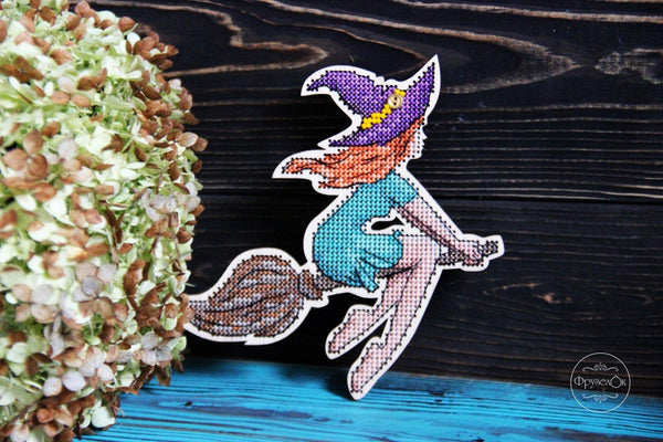 DIY Cross stitch kit on wood