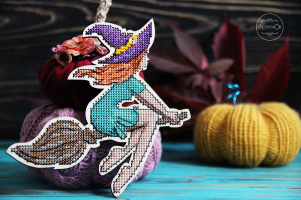 DIY Cross stitch kit on wood