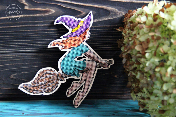 DIY Cross stitch kit on wood