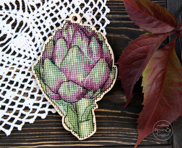 DIY Cross stitch kit on wood