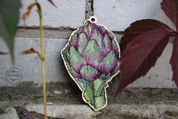 DIY Cross stitch kit on wood