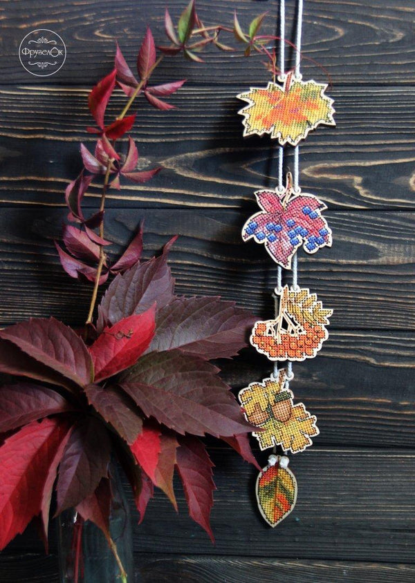 DIY Cross stitch kit on wood