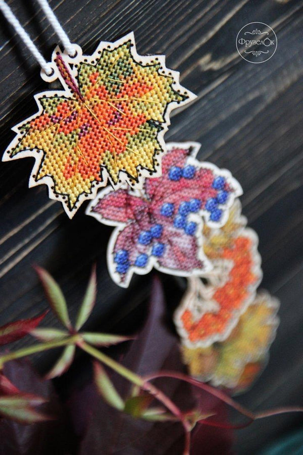 DIY Cross stitch kit on wood