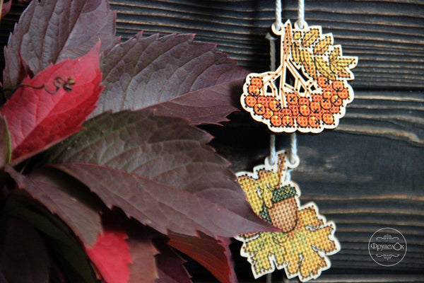 DIY Cross stitch kit on wood