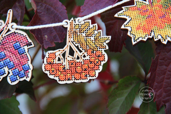 DIY Cross stitch kit on wood