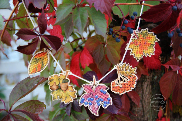 DIY Cross stitch kit on wood