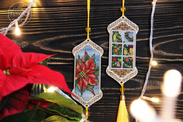 DIY Cross stitch kit on wood