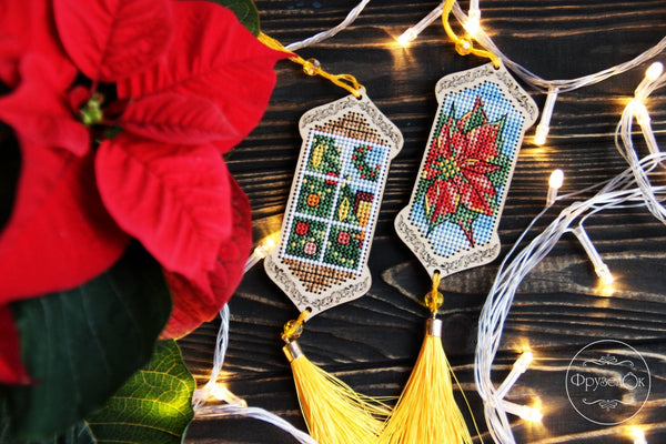 DIY Cross stitch kit on wood