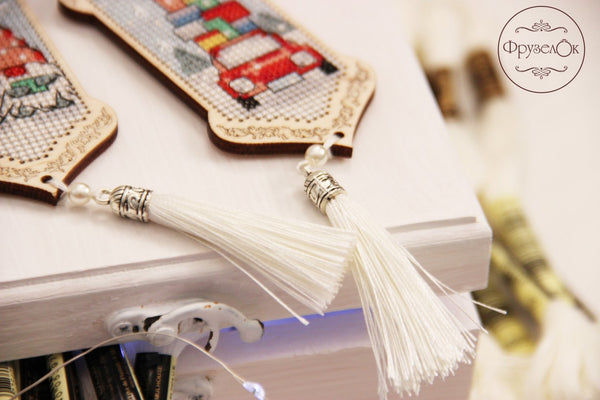 DIY Cross stitch kit on wood