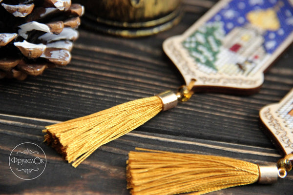 DIY Cross stitch kit on wood