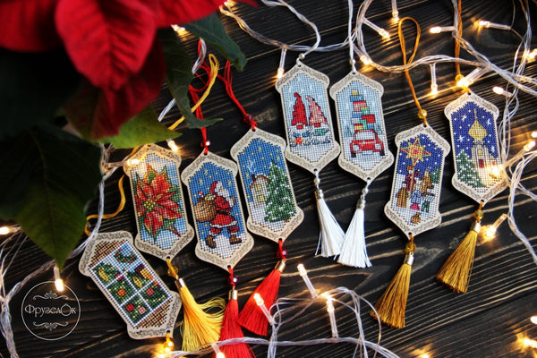 DIY Cross stitch kit on wood