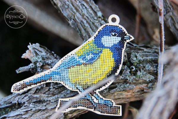 DIY Cross stitch kit on wood